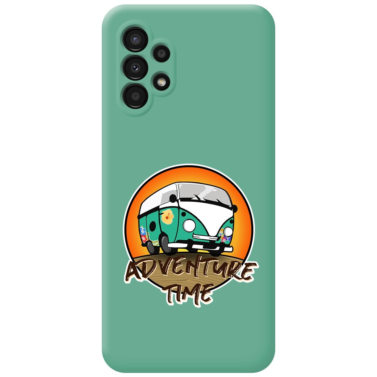 Funda Silicona Líquida Verde para Samsung Galaxy A13 4G diseño Adventure Time Dibujos