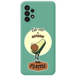 Funda Silicona Líquida Verde para Samsung Galaxy A13 4G diseño Culo Natural Dibujos