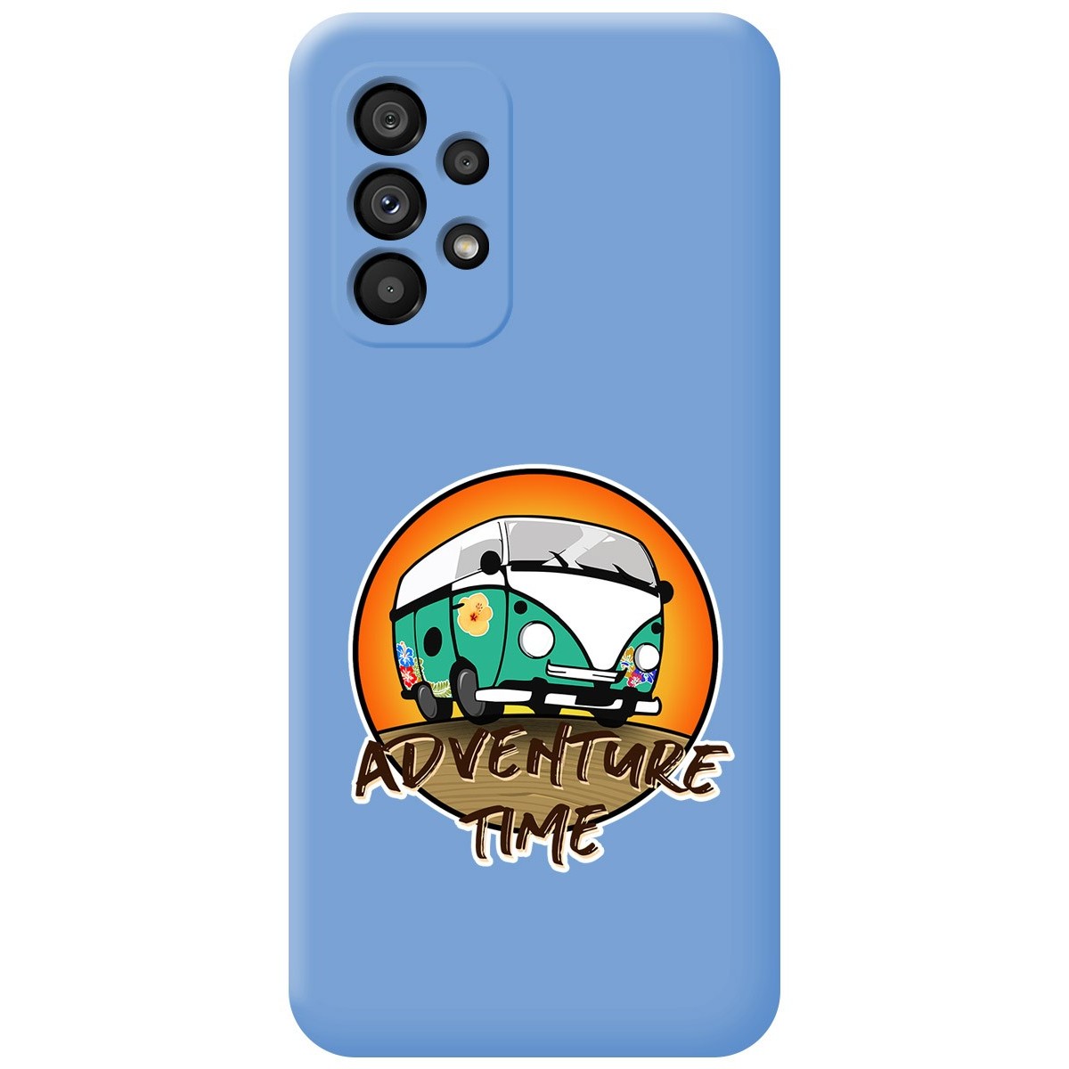 Funda Silicona Líquida Azul para Samsung Galaxy A53 5G diseño Adventure Time Dibujos