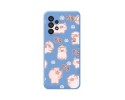 Funda Silicona Líquida Azul para Samsung Galaxy A53 5G diseño Cerdos Dibujos