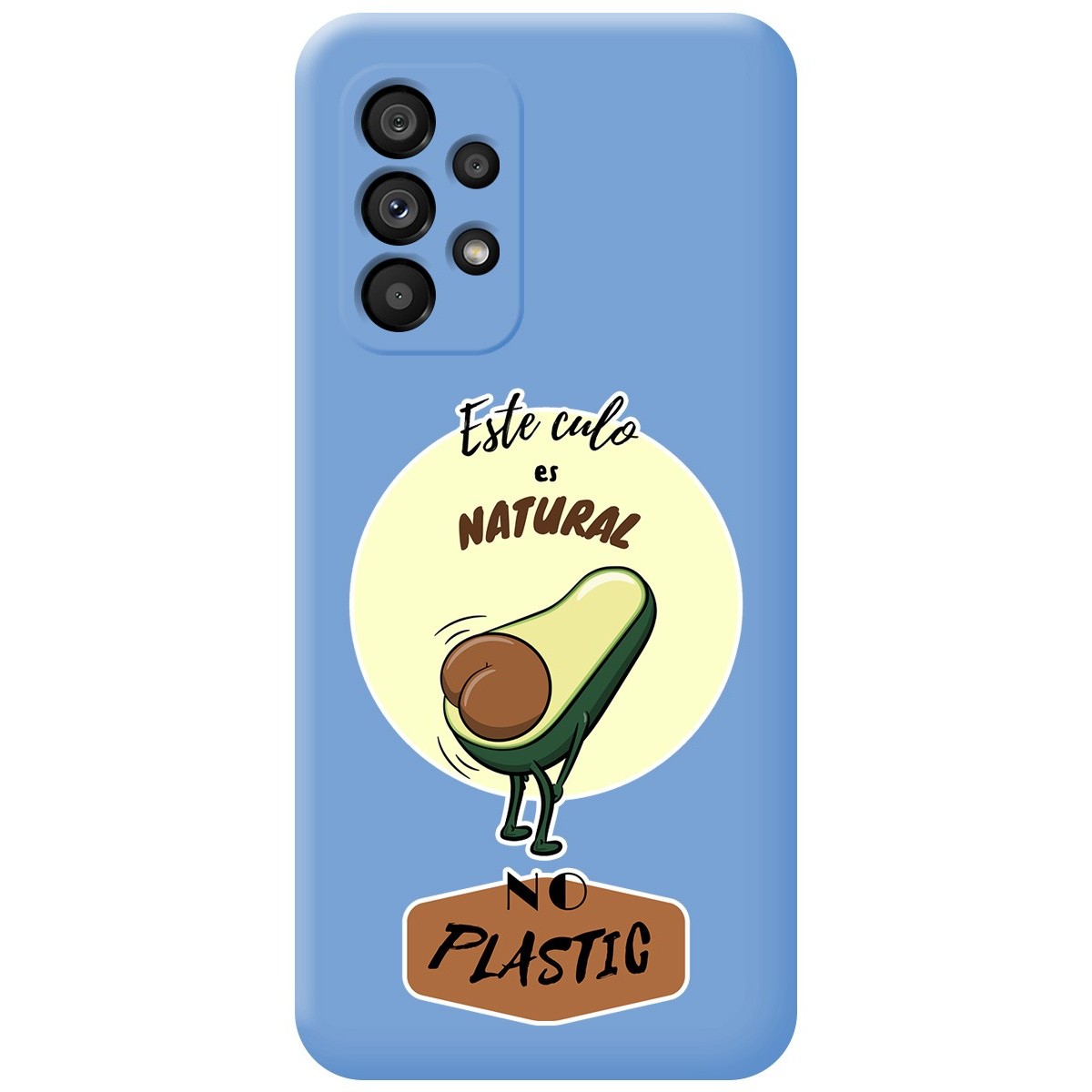 Funda Silicona Líquida Azul para Samsung Galaxy A53 5G diseño Culo Natural Dibujos