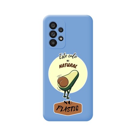 Funda Silicona Líquida Azul para Samsung Galaxy A53 5G diseño Culo Natural Dibujos