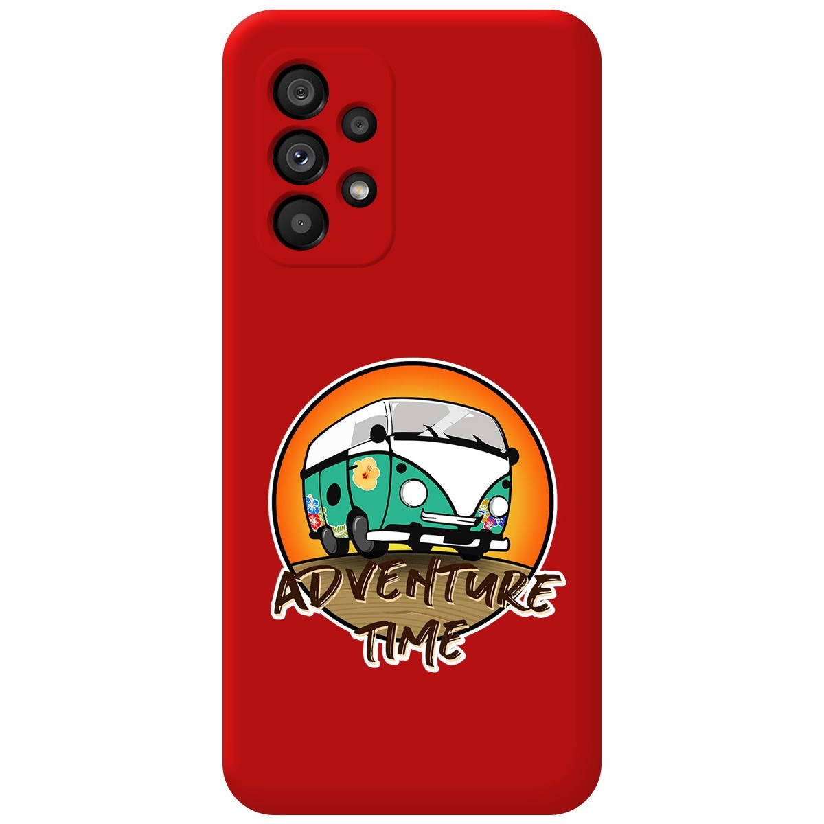 Funda Silicona Líquida Roja para Samsung Galaxy A53 5G diseño Adventure Time Dibujos
