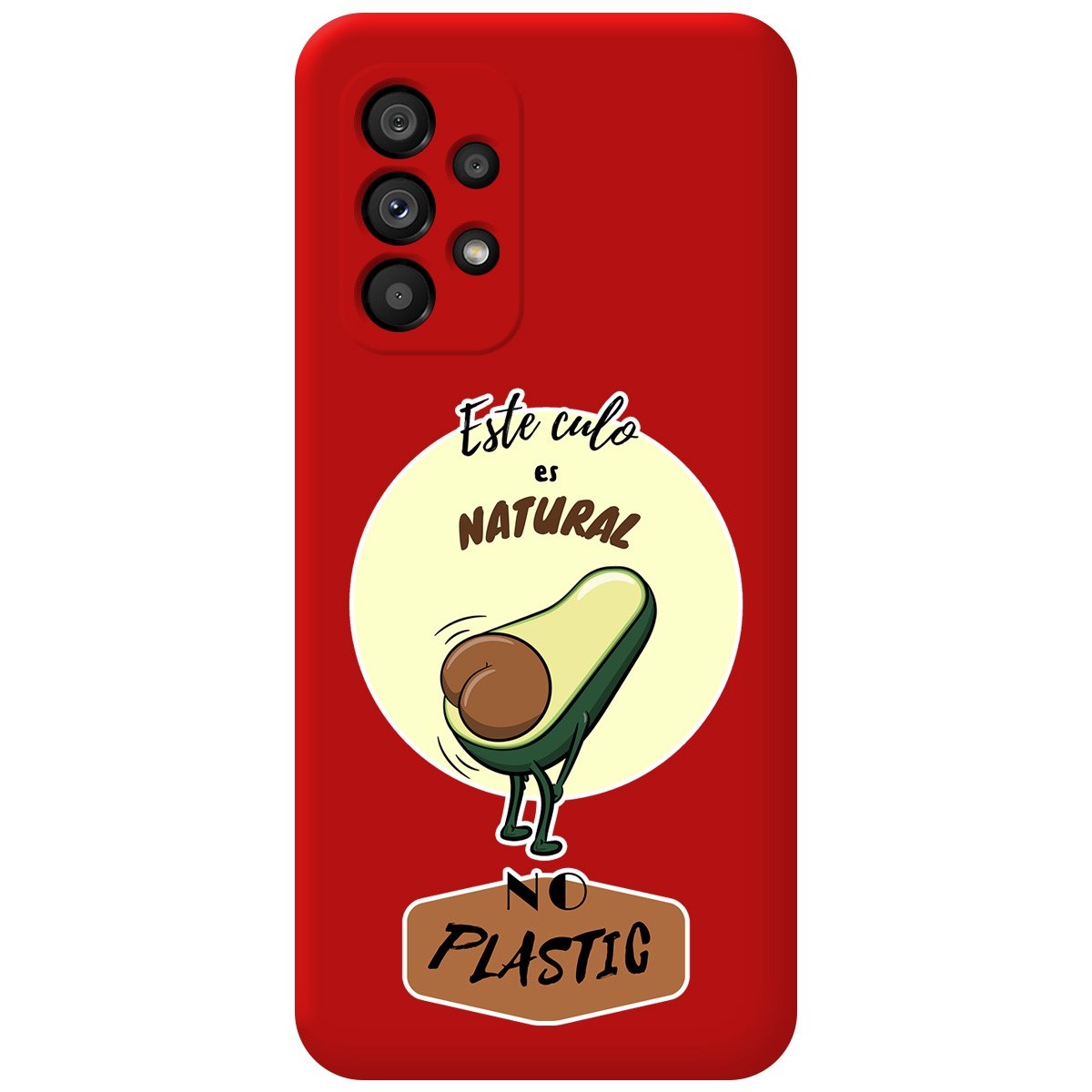 Funda Silicona Líquida Roja para Samsung Galaxy A53 5G diseño Culo Natural Dibujos