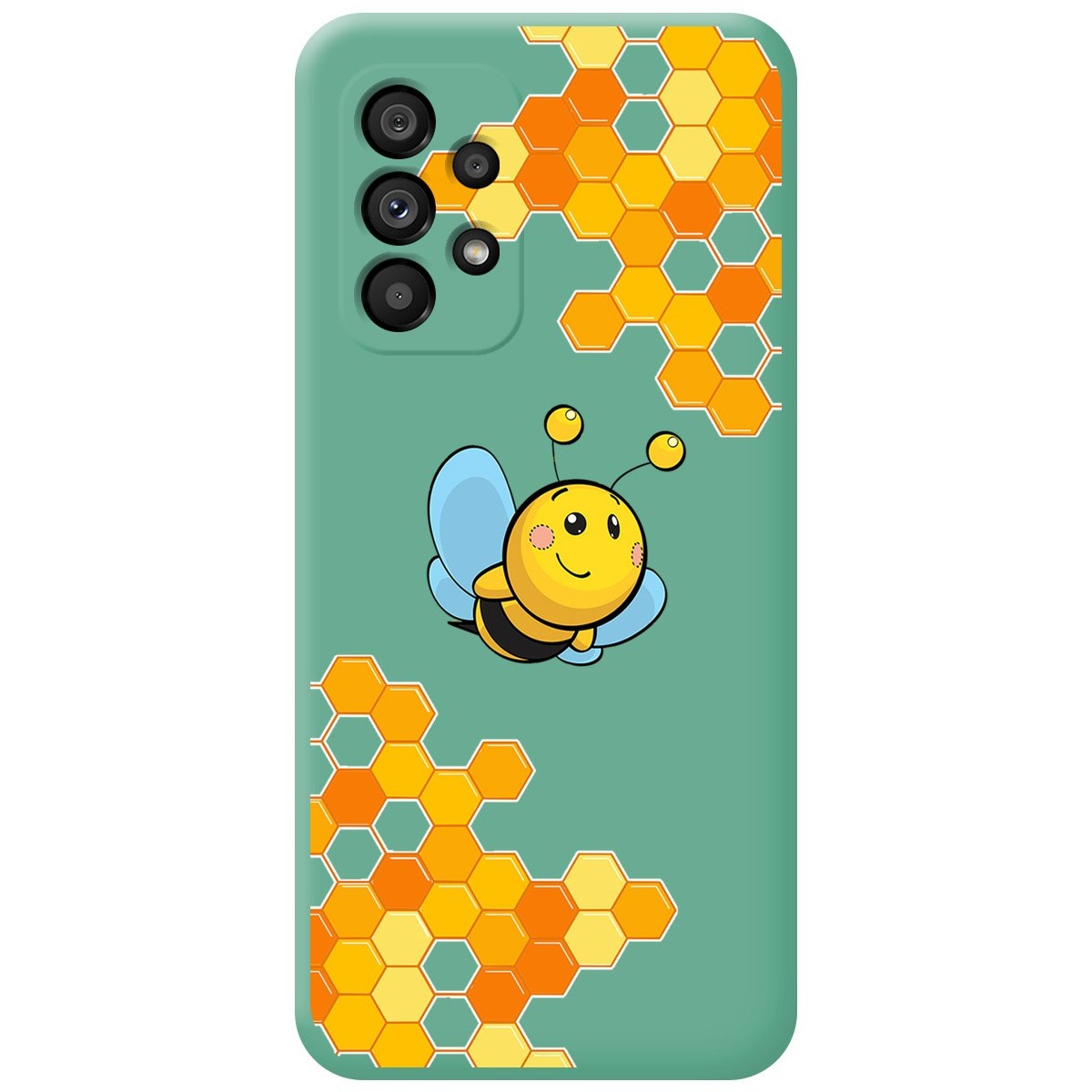 Funda Silicona Líquida Verde para Samsung Galaxy A53 5G diseño Abeja Dibujos