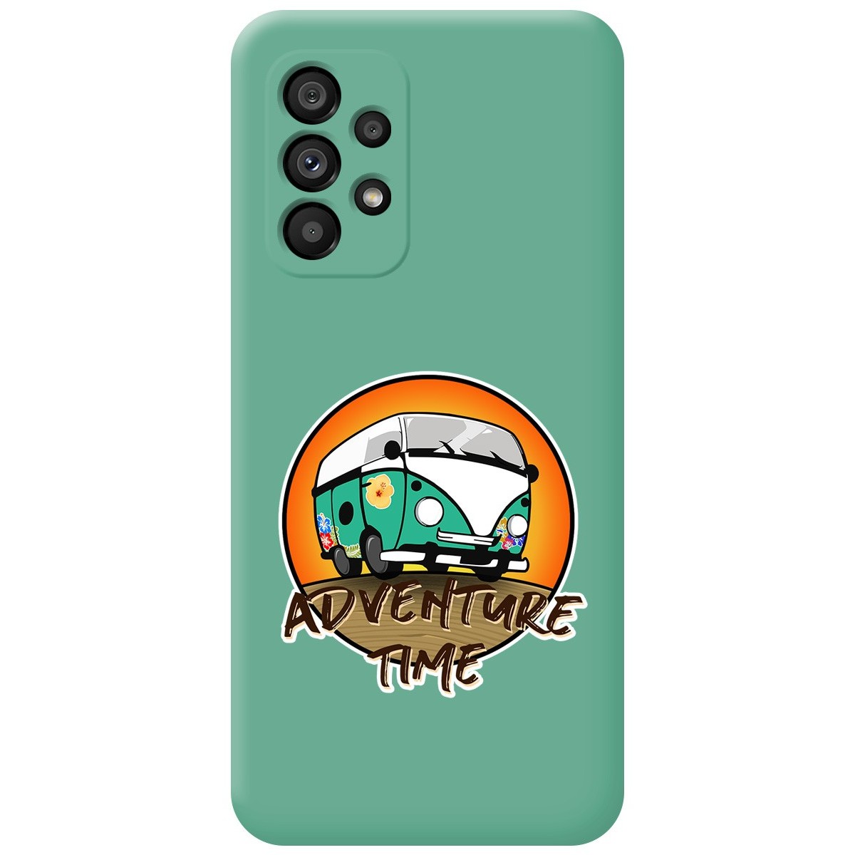 Funda Silicona Líquida Verde para Samsung Galaxy A53 5G diseño Adventure Time Dibujos
