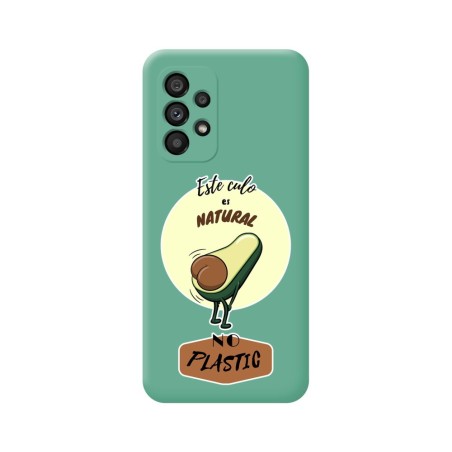 Funda Silicona Líquida Verde para Samsung Galaxy A53 5G diseño Culo Natural Dibujos