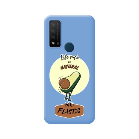 Funda Silicona Líquida Azul para TCL 20 R 5G diseño Culo Natural Dibujos