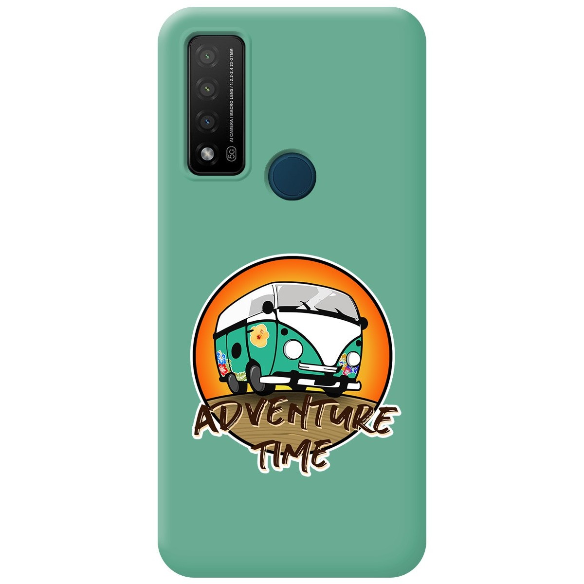 Funda Silicona Líquida Verde para TCL 20 R 5G diseño Adventure Time Dibujos