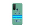 Funda Silicona Líquida Verde para TCL 20 R 5G diseño Agua Dibujos