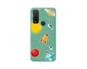 Funda Silicona Líquida Verde para TCL 20 R 5G diseño Espacio Dibujos