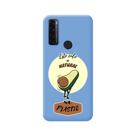 Funda Silicona Líquida Azul para TCL 20 SE diseño Culo Natural Dibujos