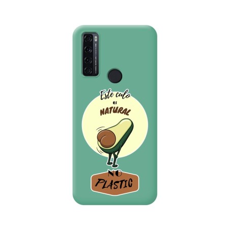 Funda Silicona Líquida Verde para TCL 20 SE diseño Culo Natural Dibujos