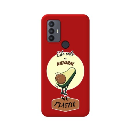 Funda Silicona Líquida Roja para TCL 30 SE / 30E / 306 diseño Culo Natural Dibujos