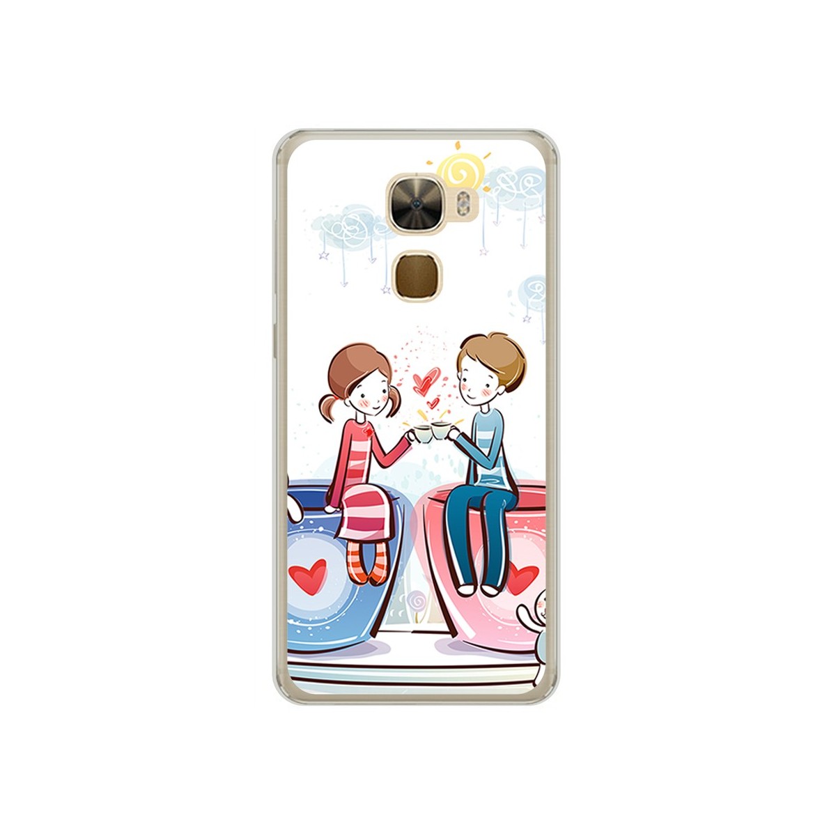 Funda Gel Tpu para Letv Le Pro3 / Pro3 Elite Diseño Cafe Dibujos