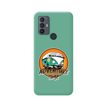 Funda Silicona Líquida Verde para TCL 30 SE / 30E / 306 diseño Adventure Time Dibujos