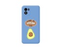 Funda Silicona Líquida Azul para Vivo Y01 diseño Vegan Life Dibujos