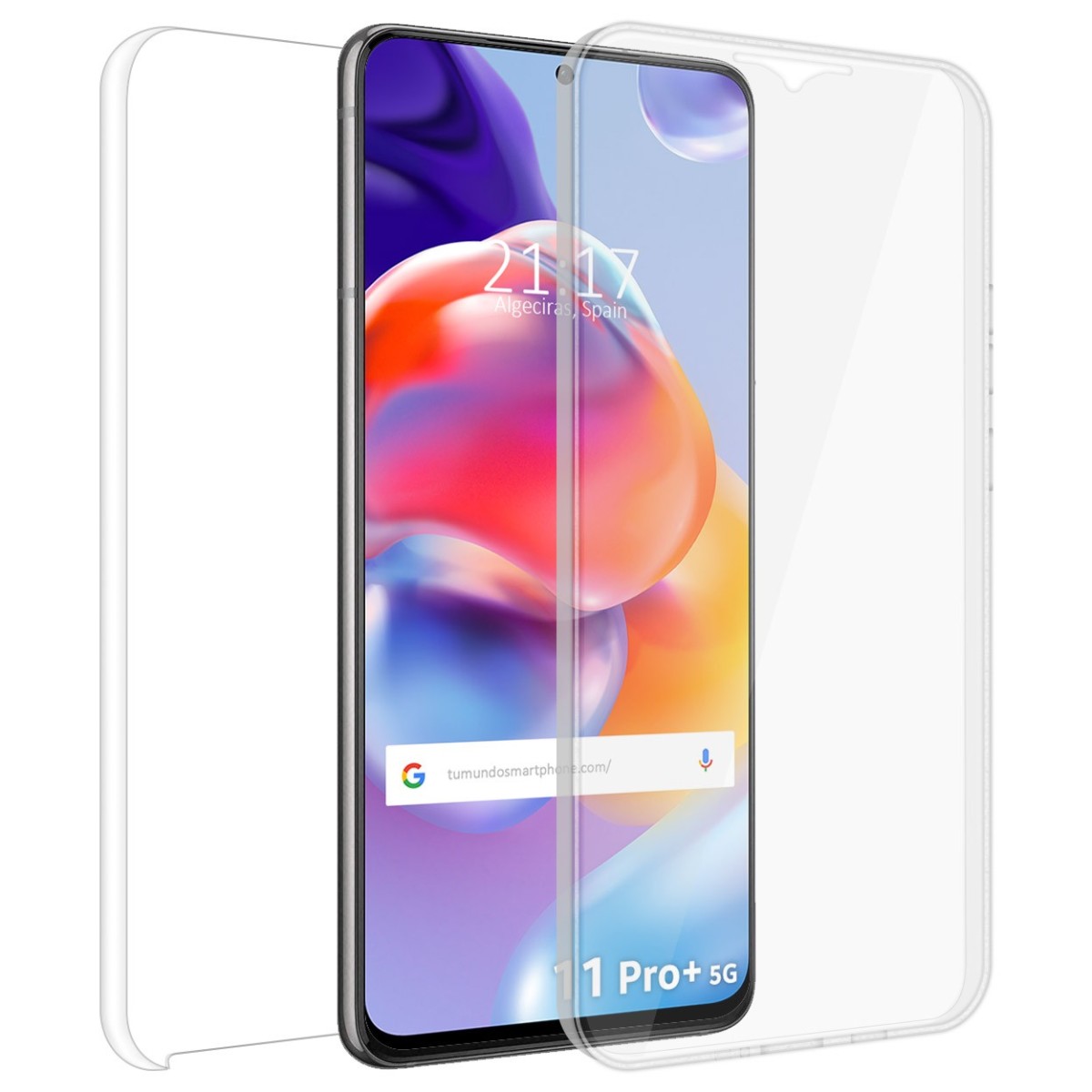 Funda Doble Transparente Pc + Tpu Full Body 360 para Xiaomi Redmi Note 11 Pro+ Plus 5G