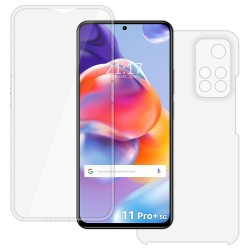 Funda Doble Transparente Pc + Tpu Full Body 360 para Xiaomi Redmi Note 11 Pro+ Plus 5G 2