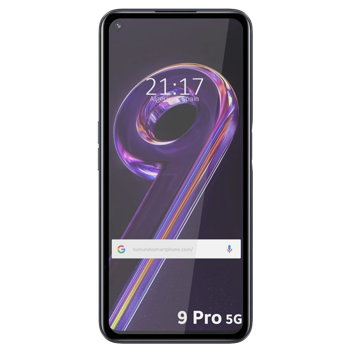 Protector Cristal Templado Completo 5D Full Glue Negro para Realme 9 Pro 5G Vidrio