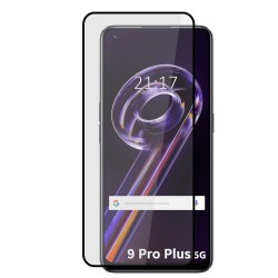 Protector Cristal Templado Completo 5D Full Glue Negro para Realme 9 Pro Plus 5G Vidrio