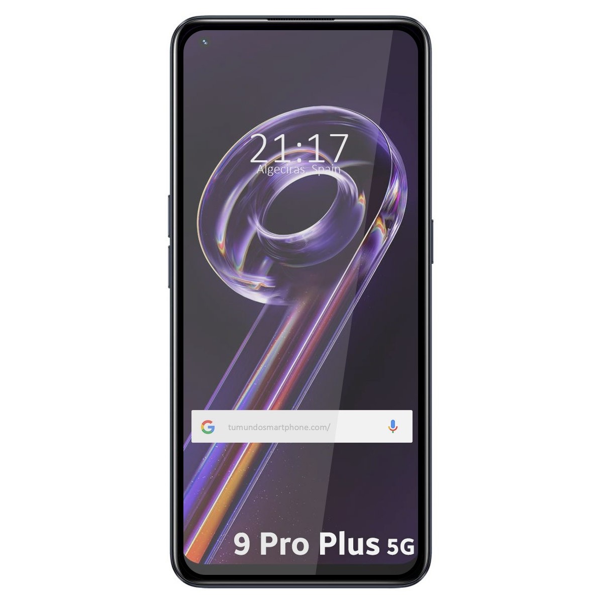 Protector Cristal Templado Completo 5D Full Glue Negro para Realme 9 Pro Plus 5G Vidrio