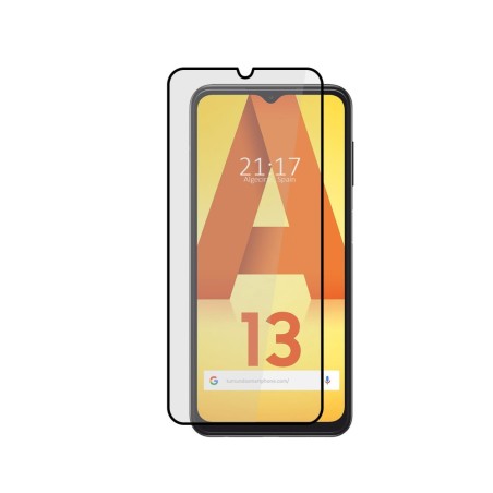 Protector Cristal Templado Completo 5D Full Glue Negro para Samsung Galaxy A13 4G Vidrio