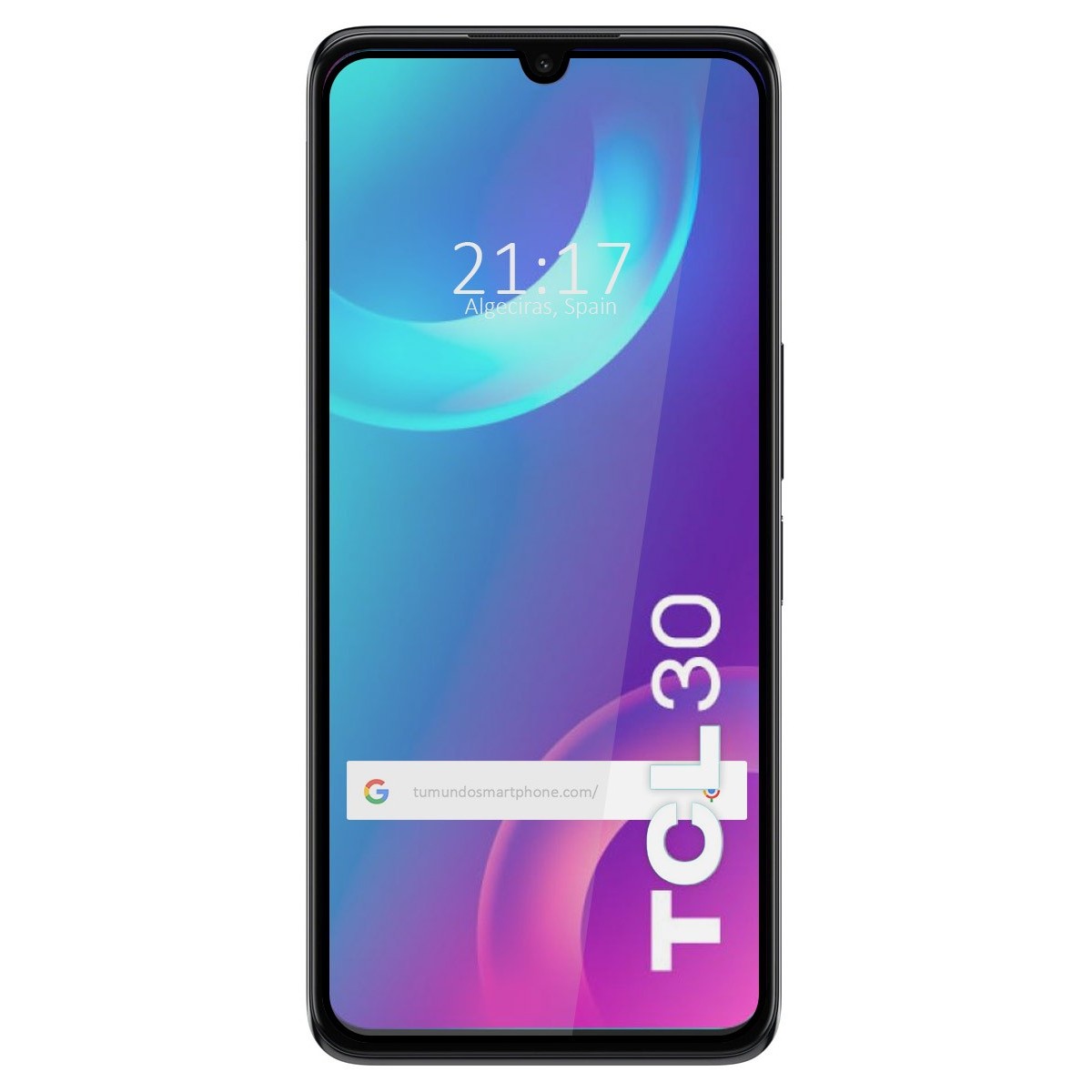 Protector Cristal Templado Completo 5D Full Glue Negro para TCL 30 / 30 5G / 30 Plus Vidrio