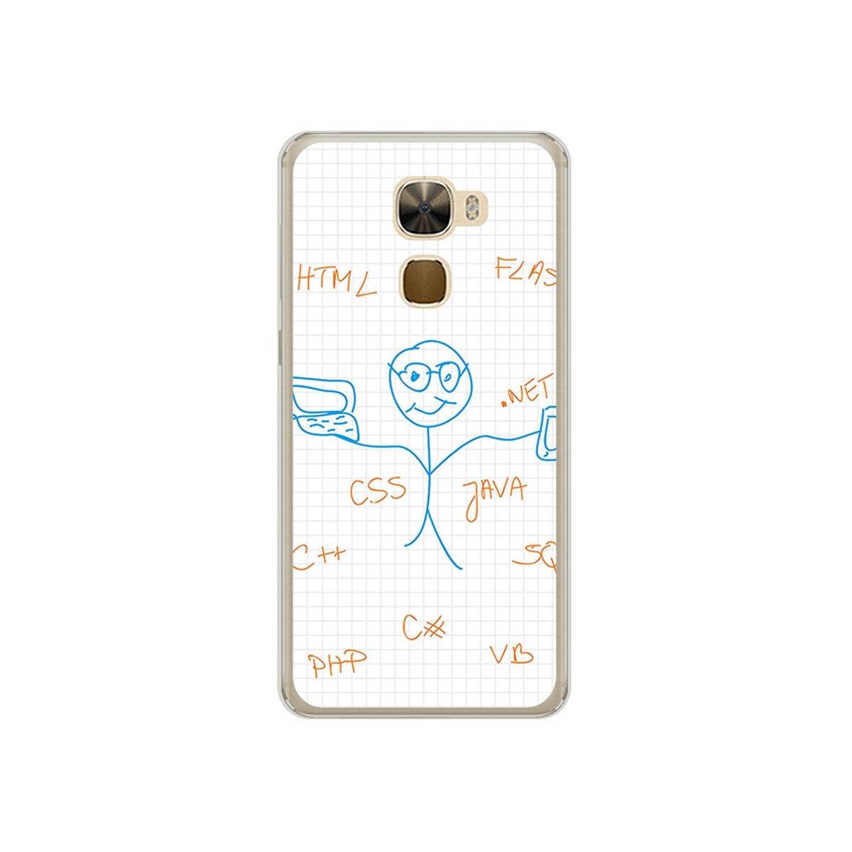 Funda Gel Tpu para Letv Le Pro3 / Pro3 Elite Diseño Informatico Dibujos