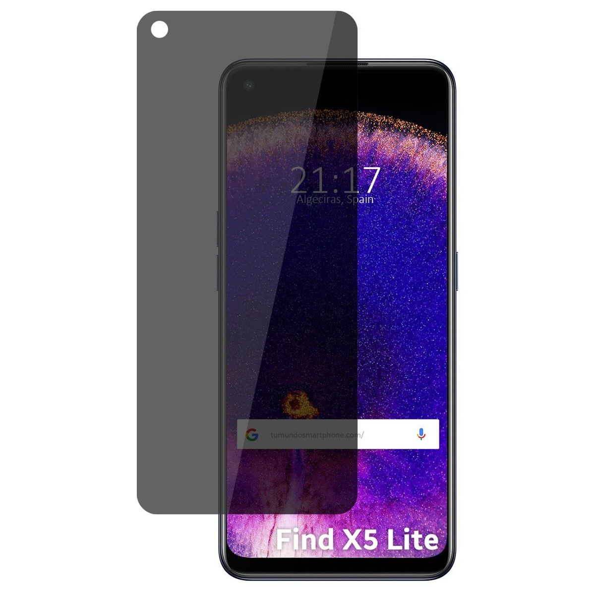 Protector Pantalla Hidrogel Privacidad Antiespías para Oppo Find X5 Lite 5G