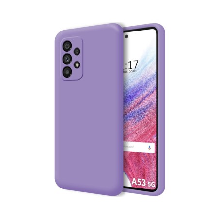 Funda Silicona Líquida Ultra Suave para Samsung Galaxy A53 5G color Morada