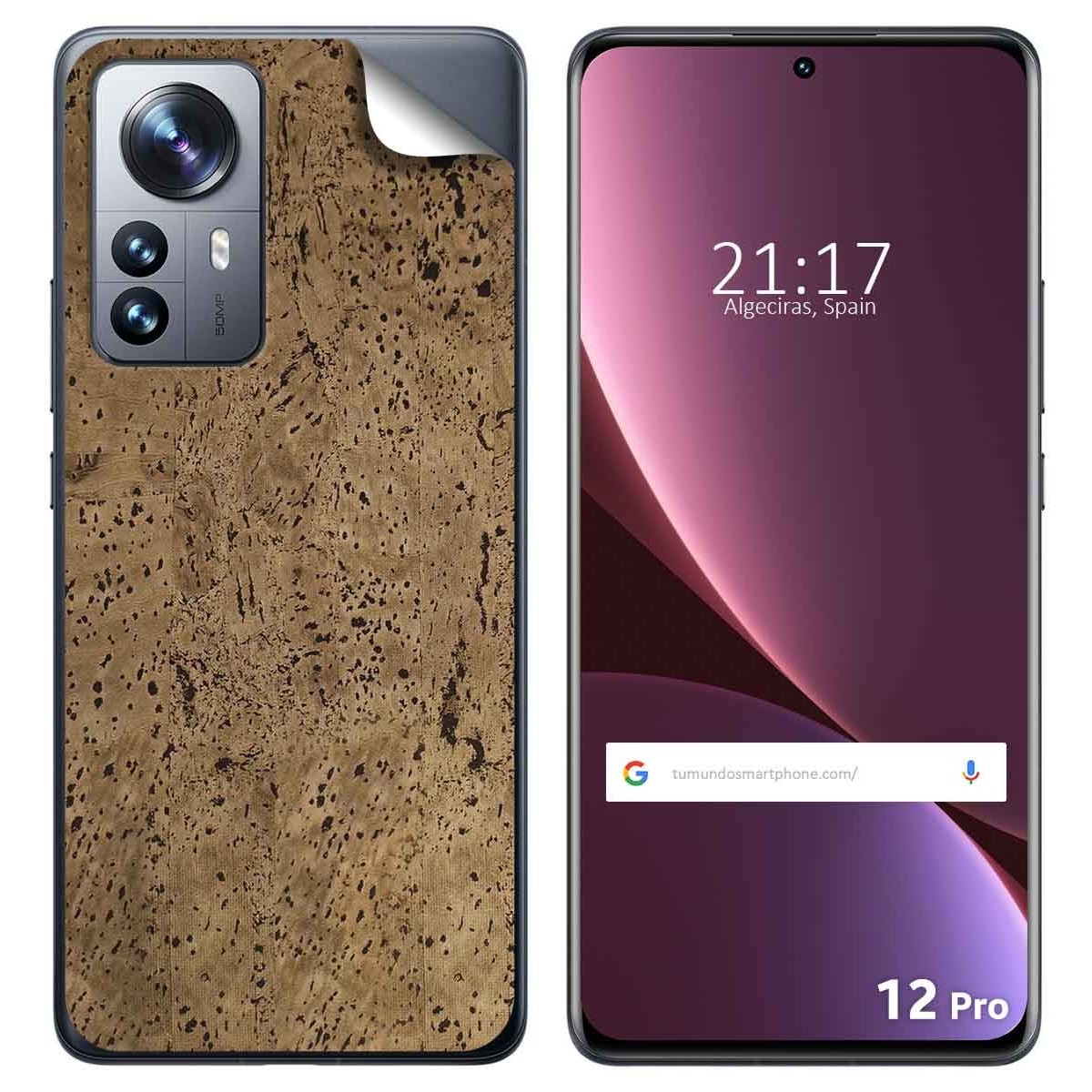 Pegatina Vinilo Autoadhesiva Textura Corcho para Xiaomi 12 Pro 5G