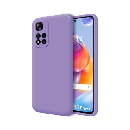 Funda Silicona Líquida Ultra Suave para Xiaomi Redmi Note 11 Pro+ Plus 5G color Morada