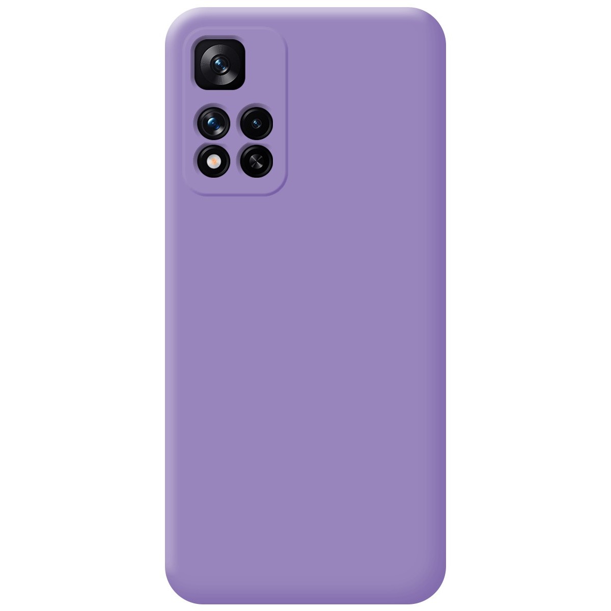 Funda Silicona Líquida Ultra Suave para Xiaomi Redmi Note 11 Pro+ Plus 5G color Morada