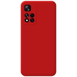 Funda Silicona Líquida Ultra Suave para Xiaomi Redmi Note 11 Pro+ Plus 5G color Roja