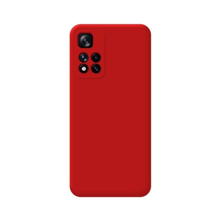 Funda Silicona Líquida Ultra Suave para Xiaomi Redmi Note 11 Pro+ Plus 5G color Roja