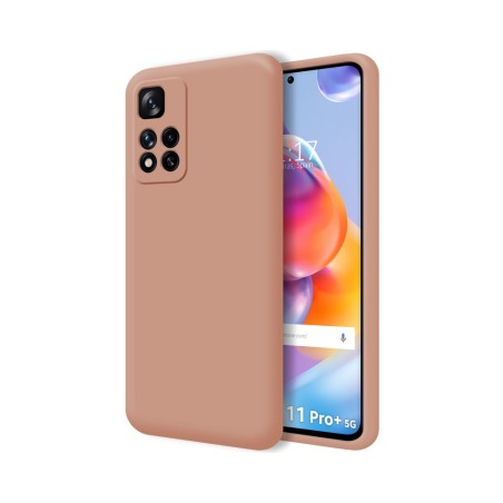 Funda Silicona Líquida Ultra Suave para Xiaomi Redmi Note 11 Pro+ Plus 5G color Rosa