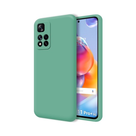Funda Silicona Líquida Ultra Suave para Xiaomi Redmi Note 11 Pro+ Plus 5G color Verde