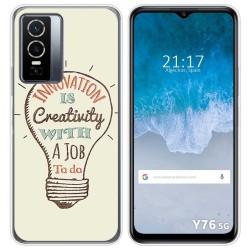 Funda Silicona para Vivo Y76 5G diseño Creativity Dibujos