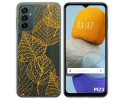 Funda Silicona Transparente para Samsung Galaxy M23 5G diseño Hojas Dibujos
