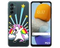 Funda Silicona Transparente para Samsung Galaxy M23 5G diseño Unicornio Dibujos