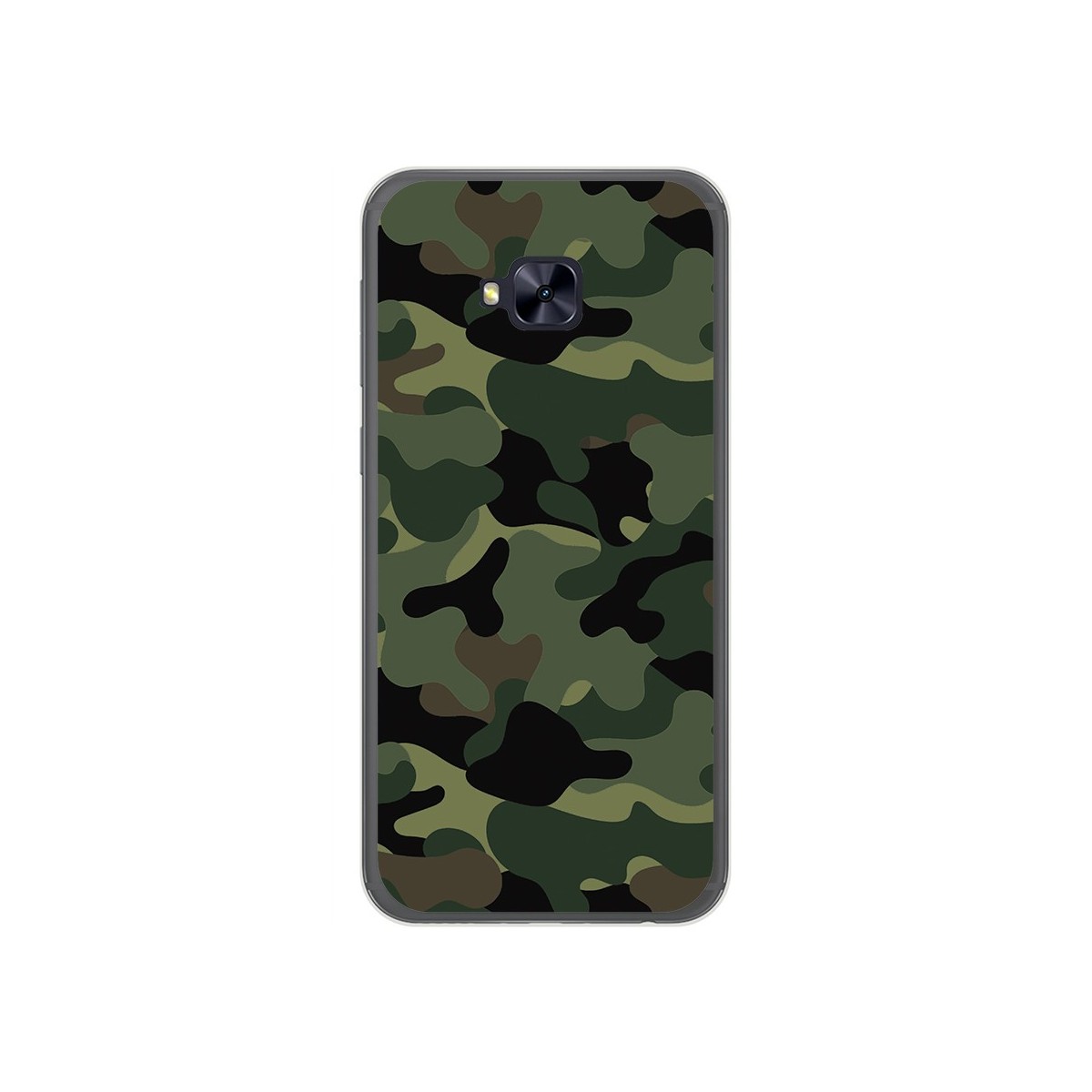 Funda Gel Tpu para Asus Zenfone 4 Selfie Pro Zd552Kl Diseño Camuflaje Dibujos
