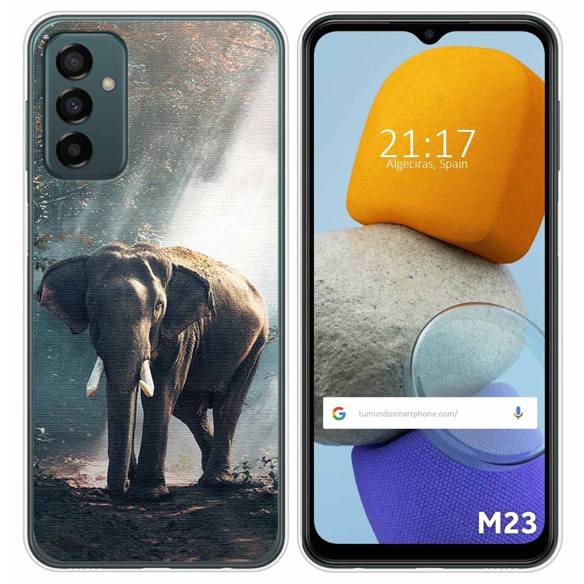 Funda Silicona para Samsung Galaxy M23 5G diseño Elefante Dibujos
