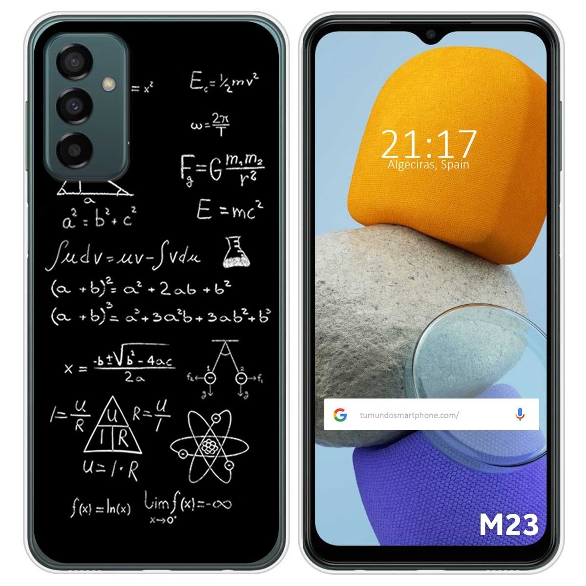 Funda Silicona para Samsung Galaxy M23 5G diseño Formulas Dibujos