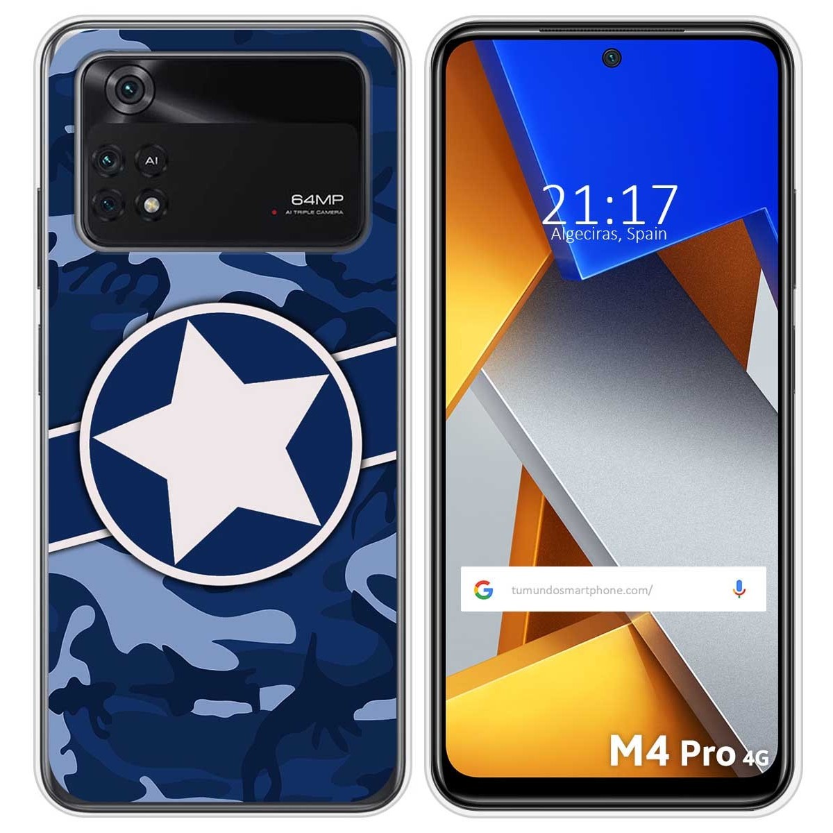 Funda Silicona para Xiaomi POCO M4 Pro 4G diseño Camuflaje 03 Dibujos