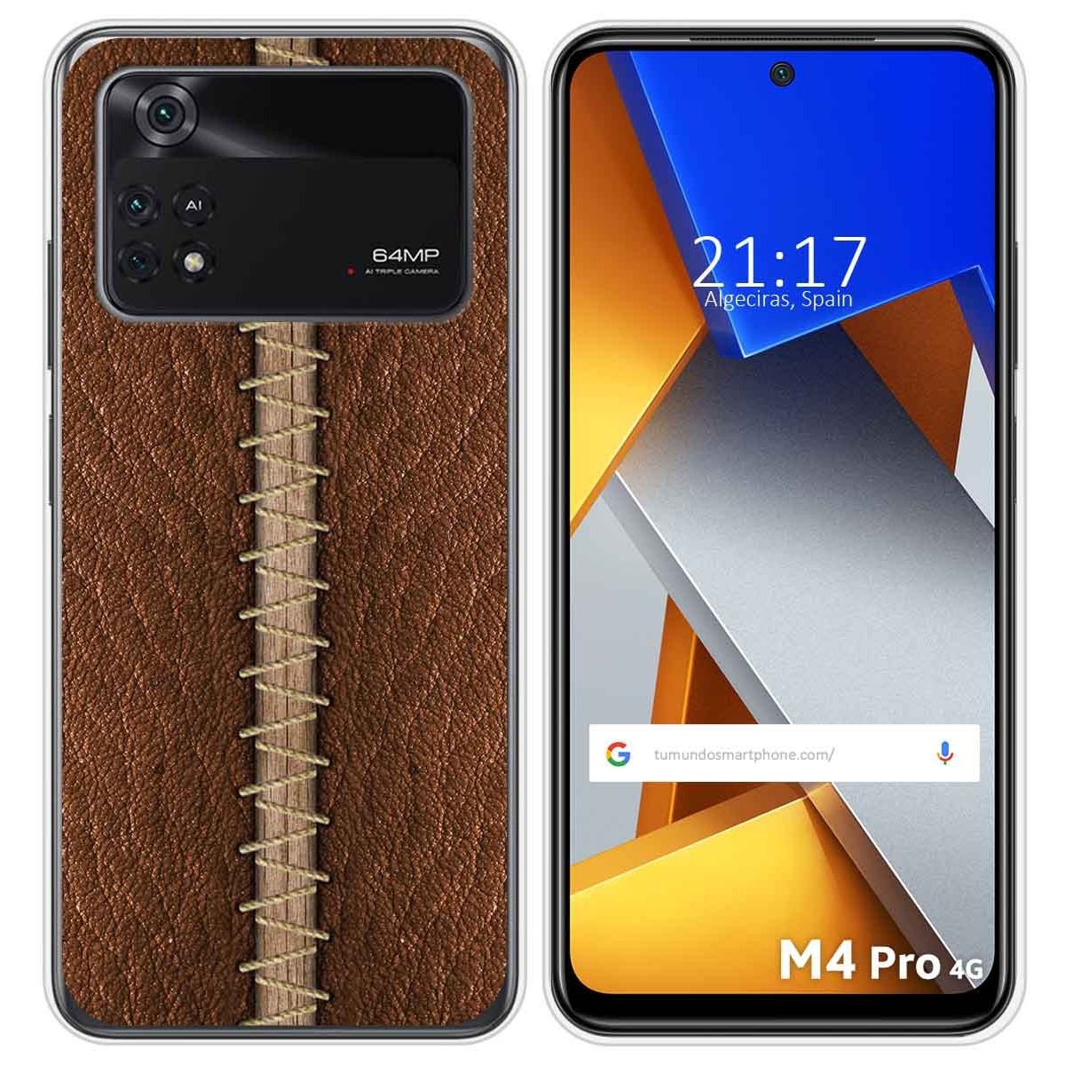 Funda Silicona para Xiaomi POCO M4 Pro 4G diseño Cuero 01 Dibujos