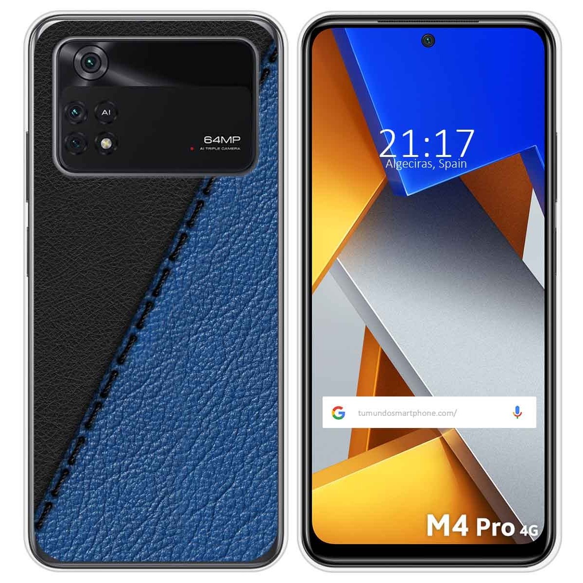 Funda Silicona para Xiaomi POCO M4 Pro 4G diseño Cuero 02 Dibujos