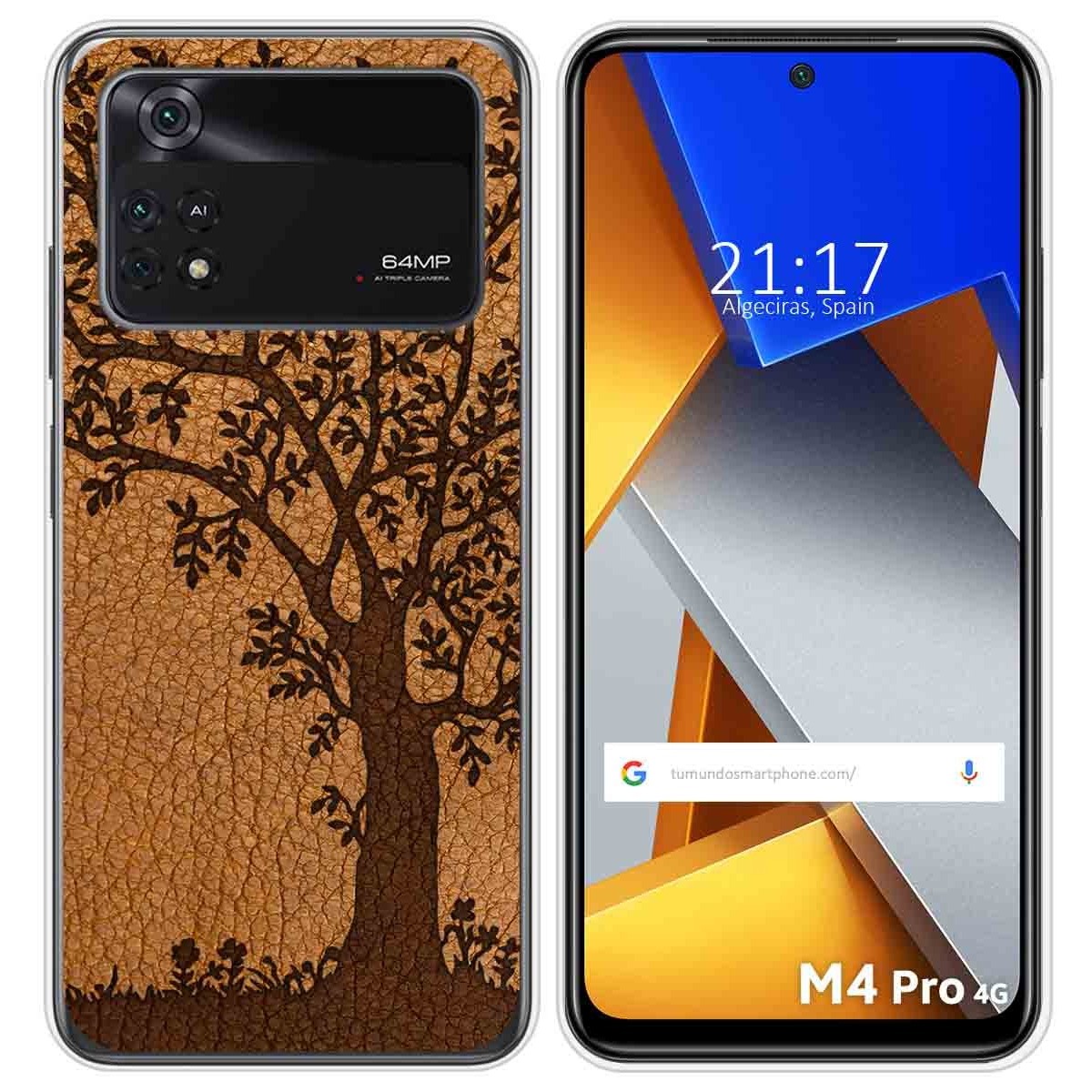 Funda Silicona para Xiaomi POCO M4 Pro 4G diseño Cuero 03 Dibujos