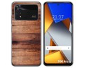Funda Silicona para Xiaomi POCO M4 Pro 4G diseño Madera 02 Dibujos