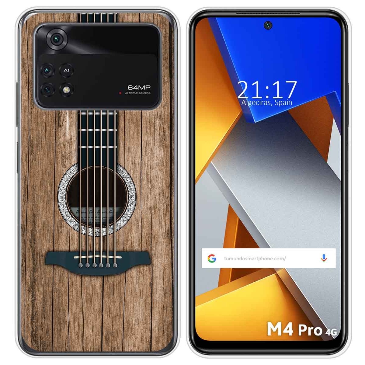 Funda Silicona para Xiaomi POCO M4 Pro 4G diseño Madera 11 Dibujos